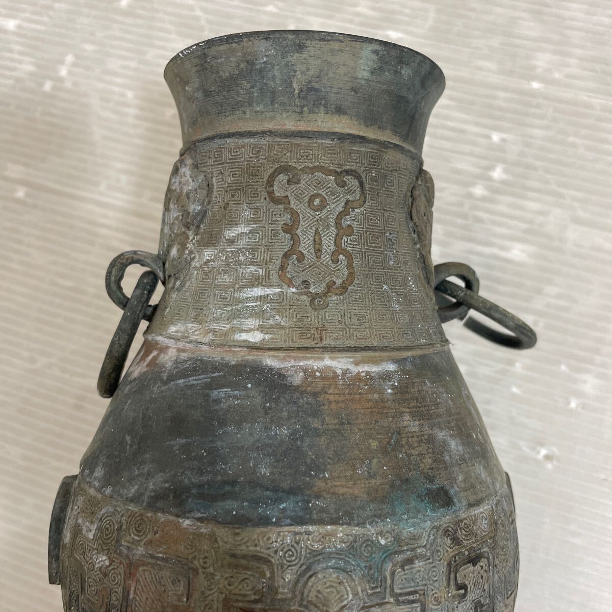 古玩 大明宣徳年製 花瓶 時代物の画像6