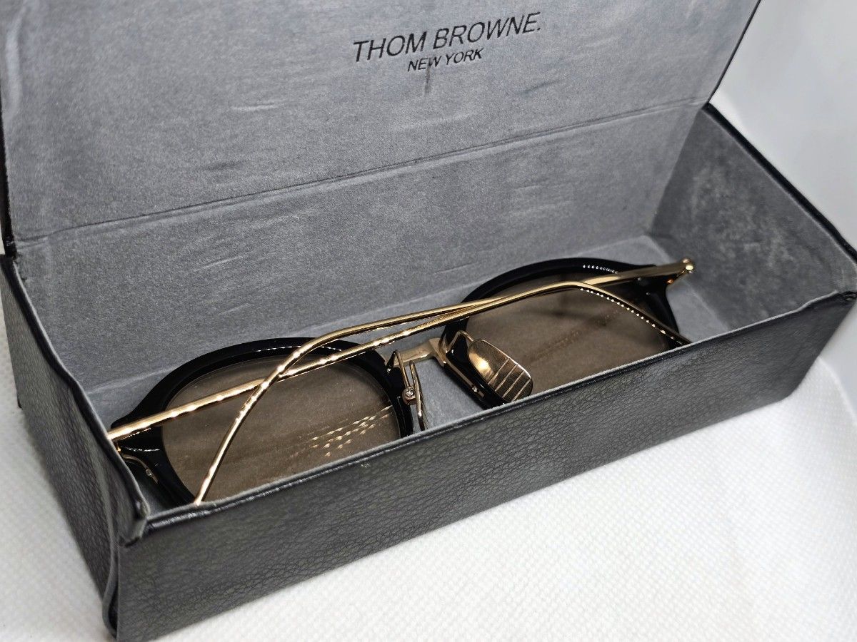 THOM BROWNE メガネ TB-011A-49 12K トムブラウン サングラス 伊達眼鏡 TB011A TB-011