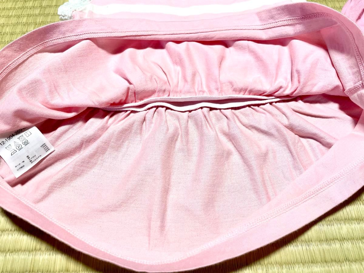 【美品】ミキハウス　ワンピース　ブルマ　ピンク