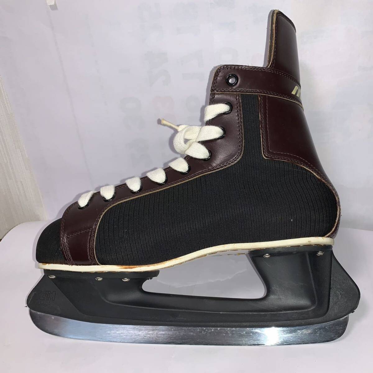ミズノ アイスホッケースケート靴 26.0cm レトロ調_画像4