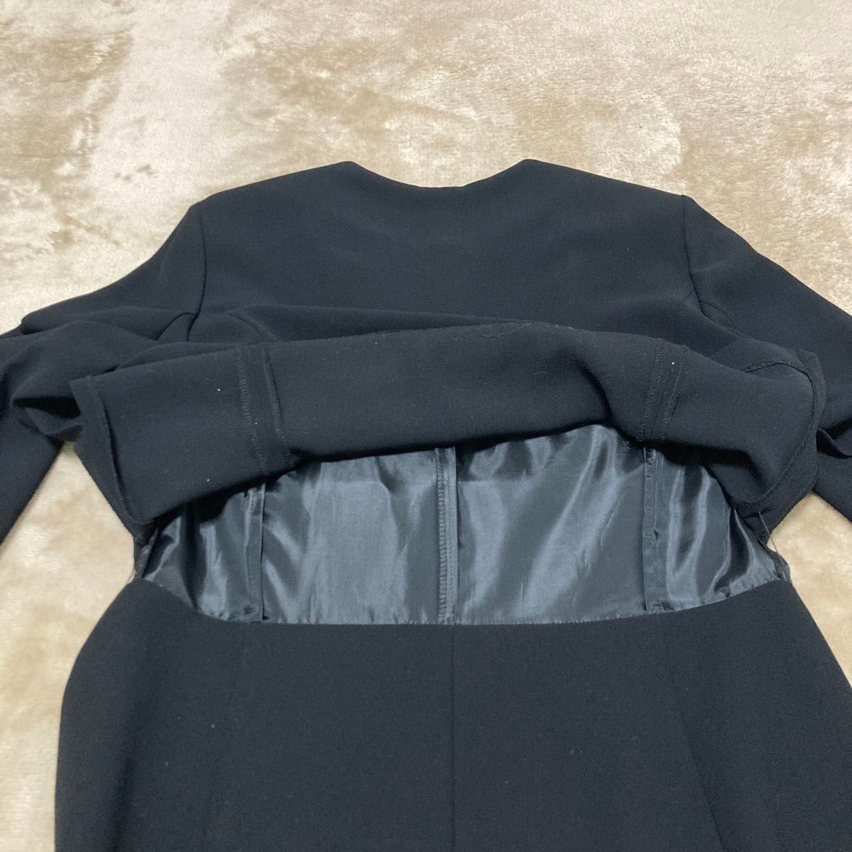 ブラックフォーマル Polepine セットアップ 11喪服 礼服 冠婚葬祭 スカート 黒 ブラック
