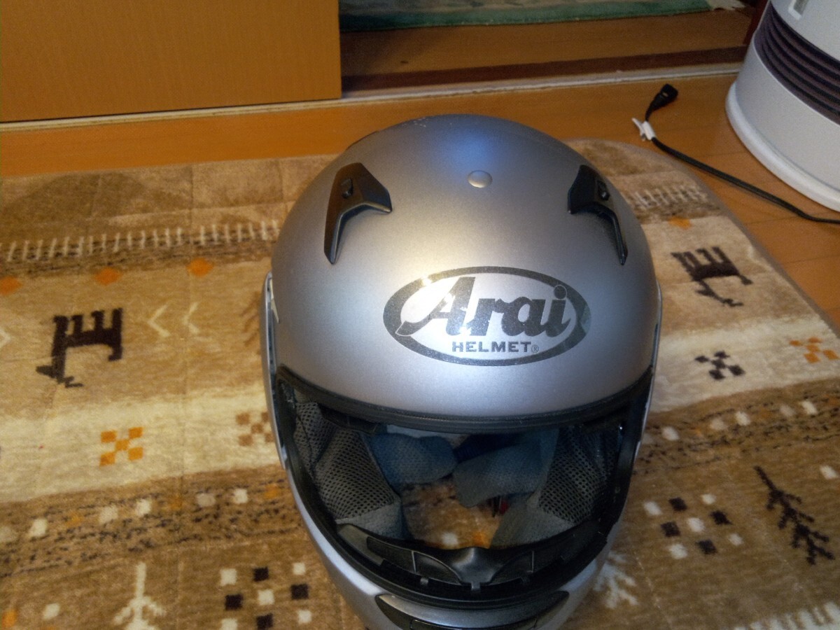 Arai アライ ASTRO PRO SHADE アストロプロシェード マットグレー フルフェイス ヘルメット 57-58センチの画像3