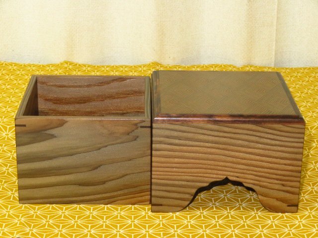 ^ large . profit one work god fee Japanese cedar tree . skill ginkgo biloba chamfering shogi piece box ^ paper box attaching new goods 