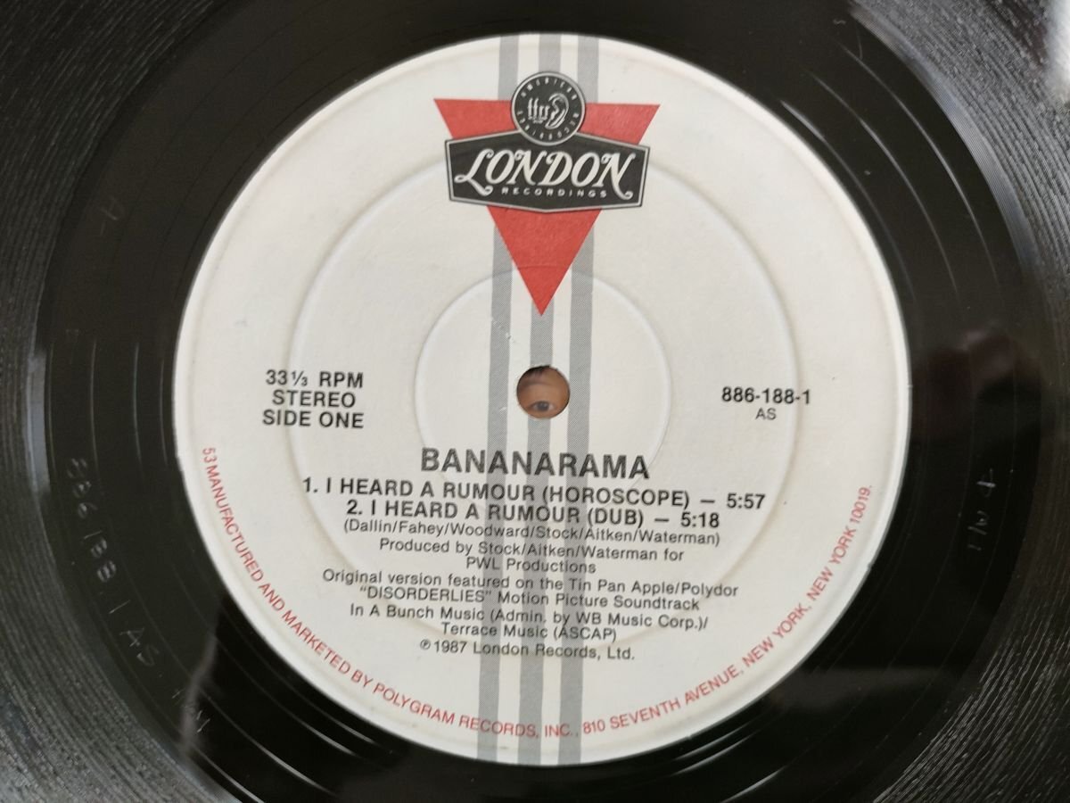 12inch / BANANARAMA / I HEARD A RUMOUR / US盤 [9612RR]の画像3