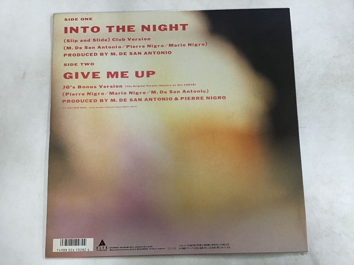 12inch / MICHAEL FORTUNATI / INTO THE NIGHT / GIVE ME UP [9534RR]_画像2