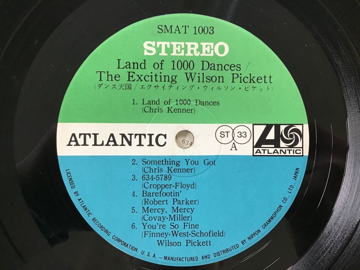 LP / WILSON PICKETT / THE EXCITING WILSON PICKETT / ペラジャケ [9970RR]の画像3