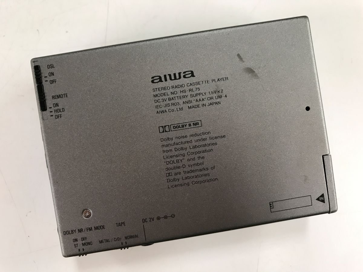 AIWA HS-RL75 ポータブルカセットプレーヤー アイワ◆ジャンク品 [4351W]_画像2