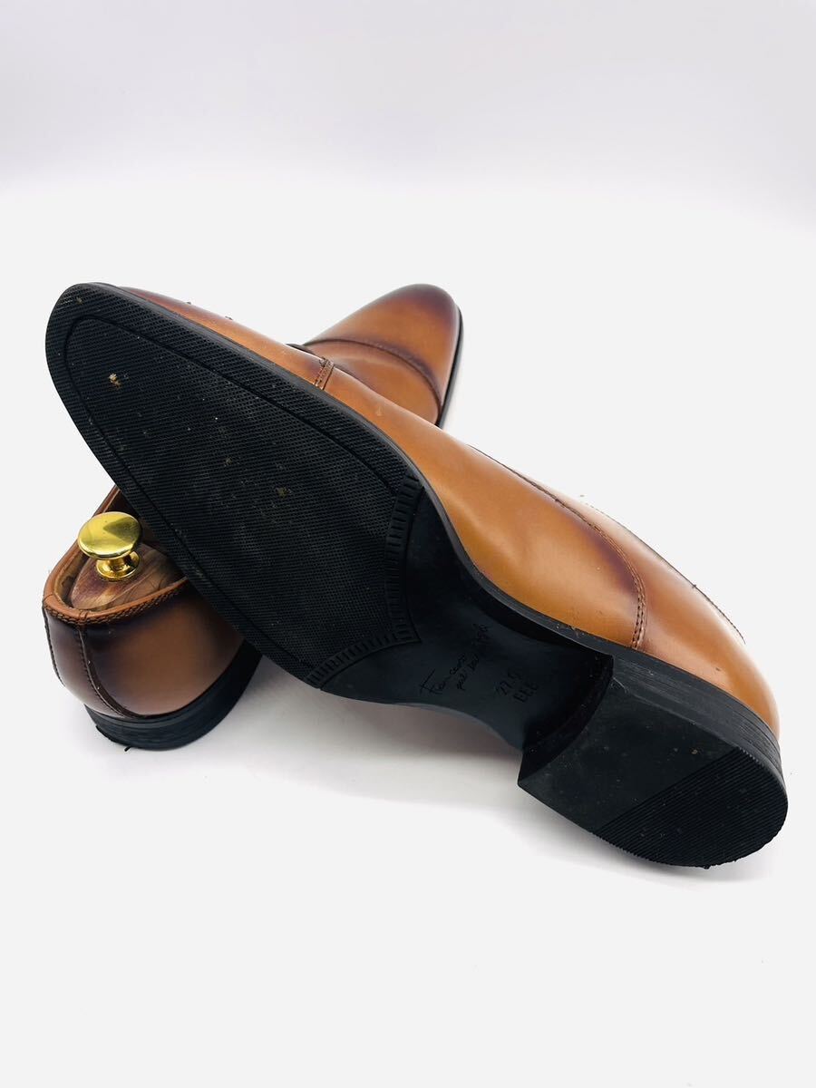  удар цена![ взрослый Classic модель!] сильнейший 1 пара [Fran cesoo Bigagli Perl* ltaly] прекрасное качество кожа бизнес обувь / Brown /jp27cm/EEE