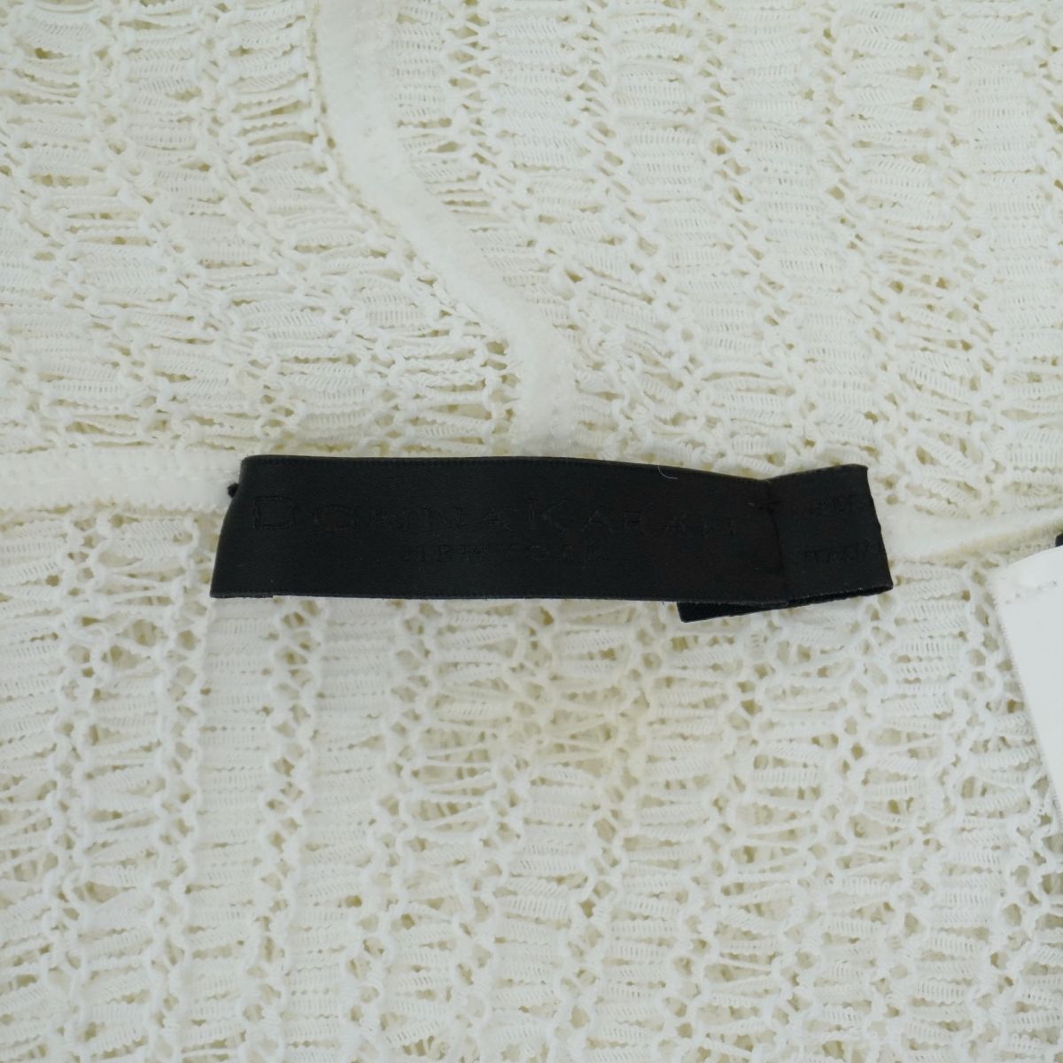  прекрасный товар DKNY Donna Karan New York ... плетеный si Aaron gtopa- кардиган tops женский белый белый размер S*OC1659