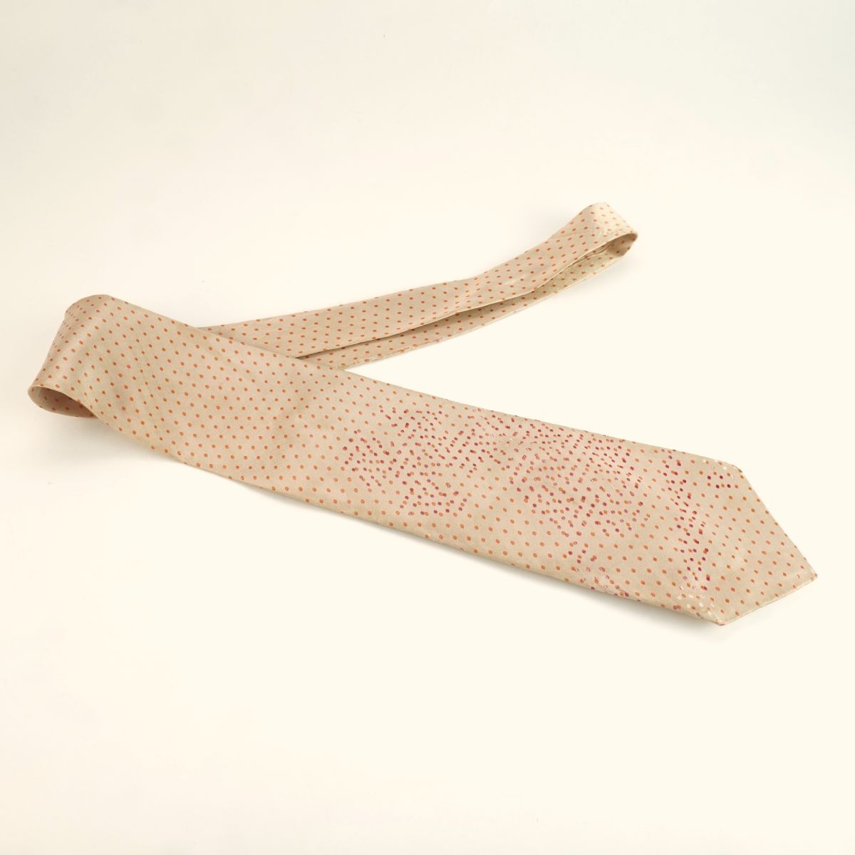 Vivienne Westwood Vivienne * Westwood галстук Италия производства общий рисунок точка рисунок шелк 100% розовый бежевый @JG88