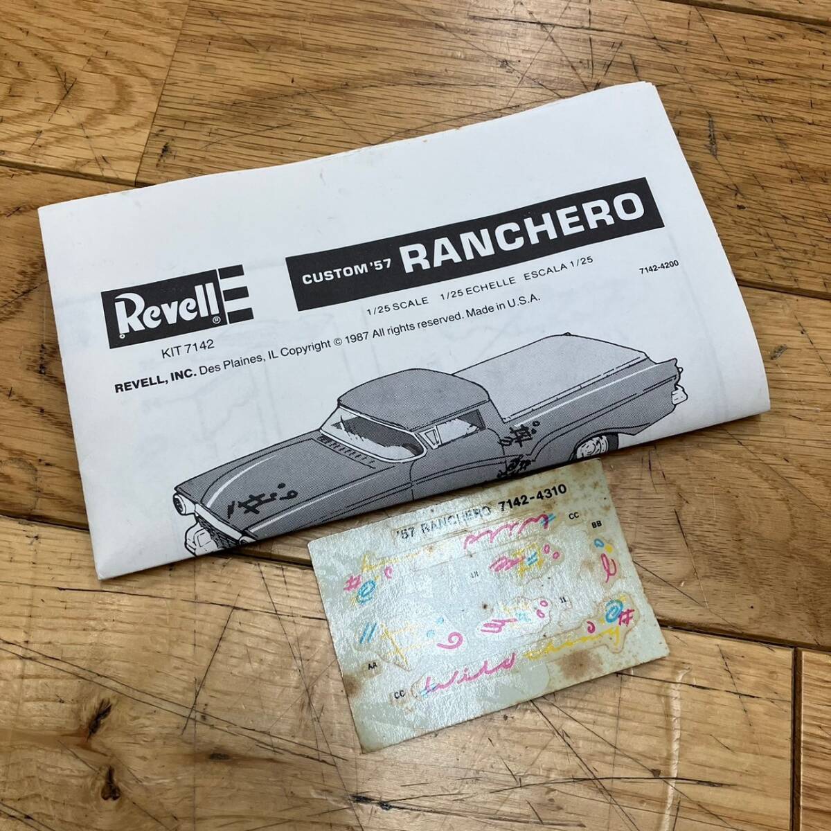 5173-1M　Revell レベル　'57 Ford Ranchero Street Machine フォード ランチェロ 1:25 プラモデル_画像8