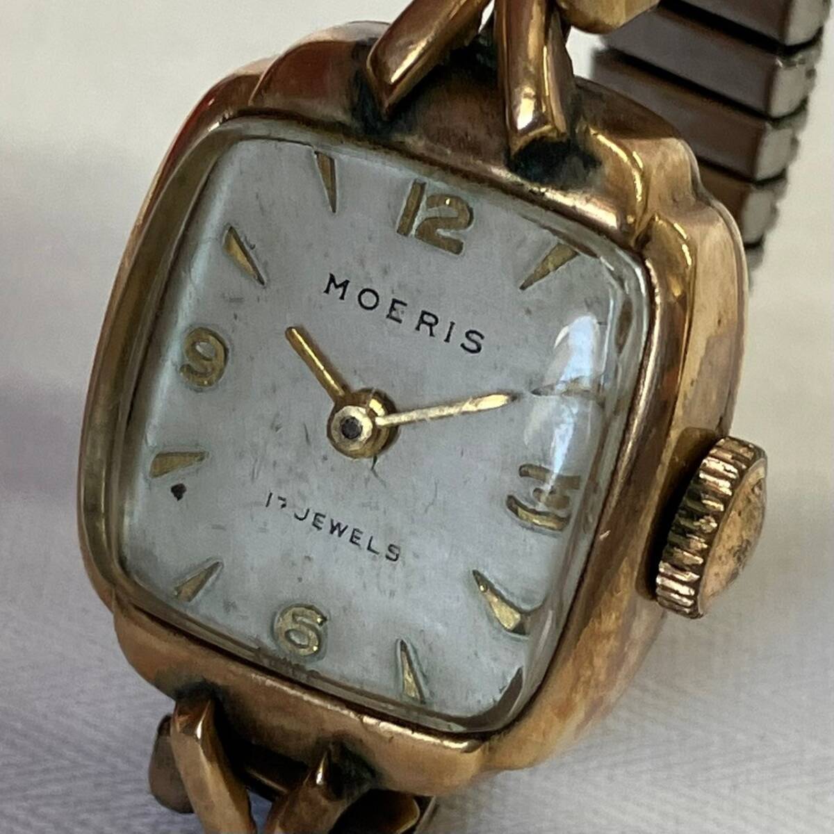 5201-2A　MOERIS　モーリス　18K　750　手巻き式　17石　レディース腕時計_画像2