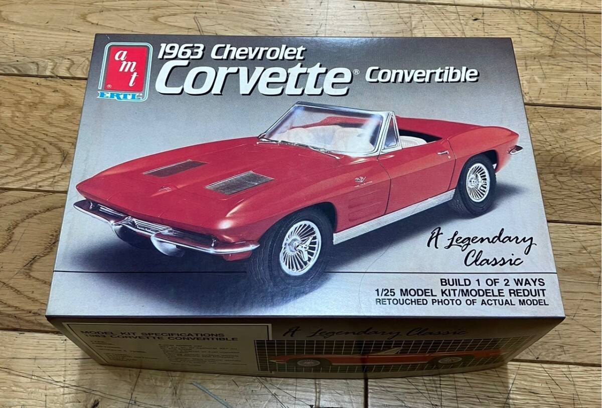 5173-1J　AMT　Chevrolet corvette convertible　シボレー　コルベット　コンバーチブル　プラモデル_画像1