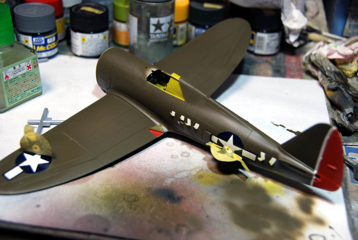 atsudra工房完成品】1/48 P-47 第56戦闘航空軍 第61戦闘飛行隊 atsudra工房完成品】1/48 P-47 第56戦闘航空軍 第61戦闘飛行隊