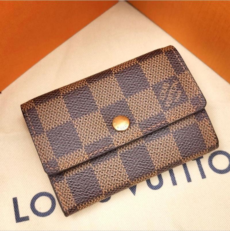 LOUIS VUITTON 1804 ルイヴィトン ダミエ ポルトモネ プラ コインケース 小銭入れ ウォレット N61930/ MI3008_画像1