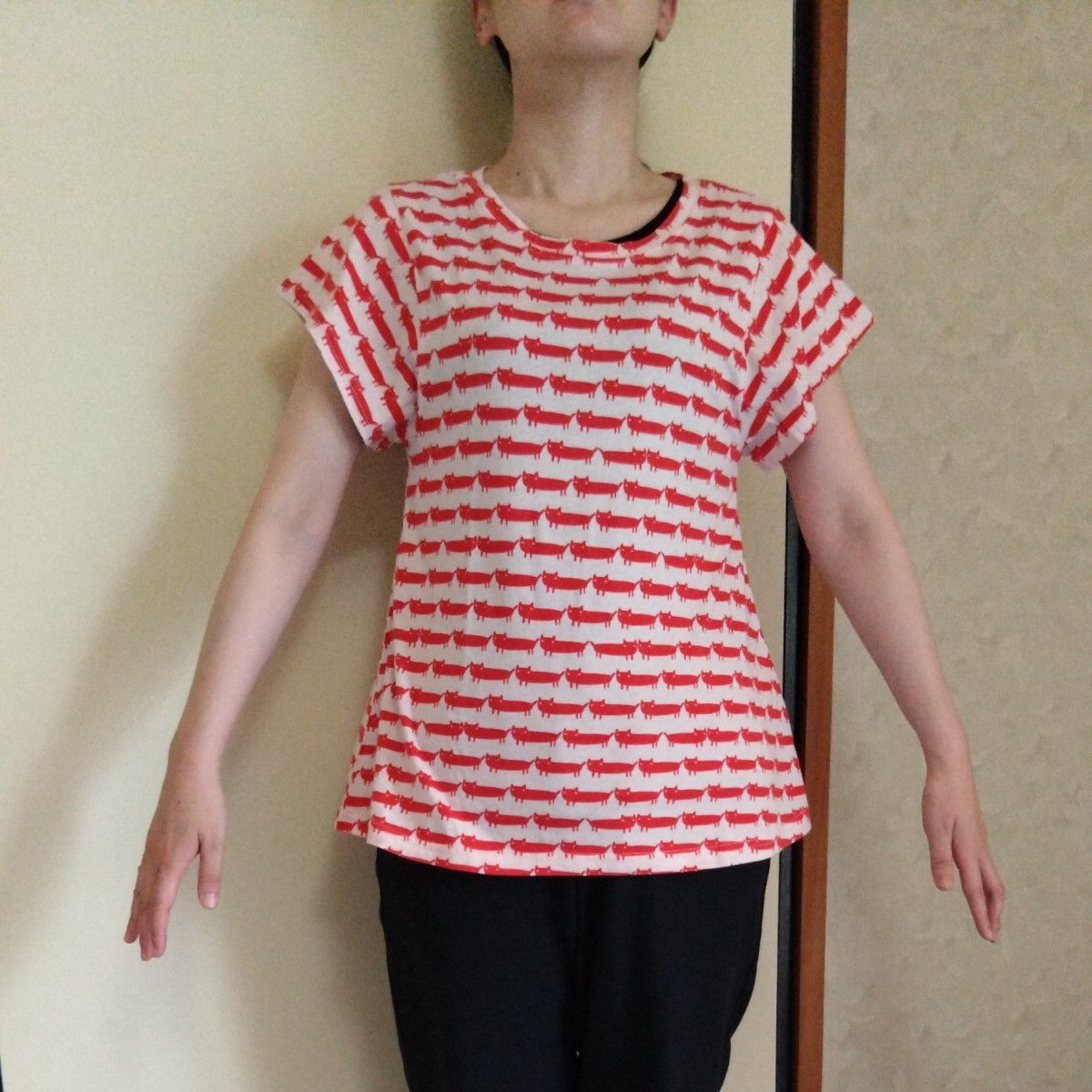 TSUMORI CHISATO ネコ柄Tシャツ