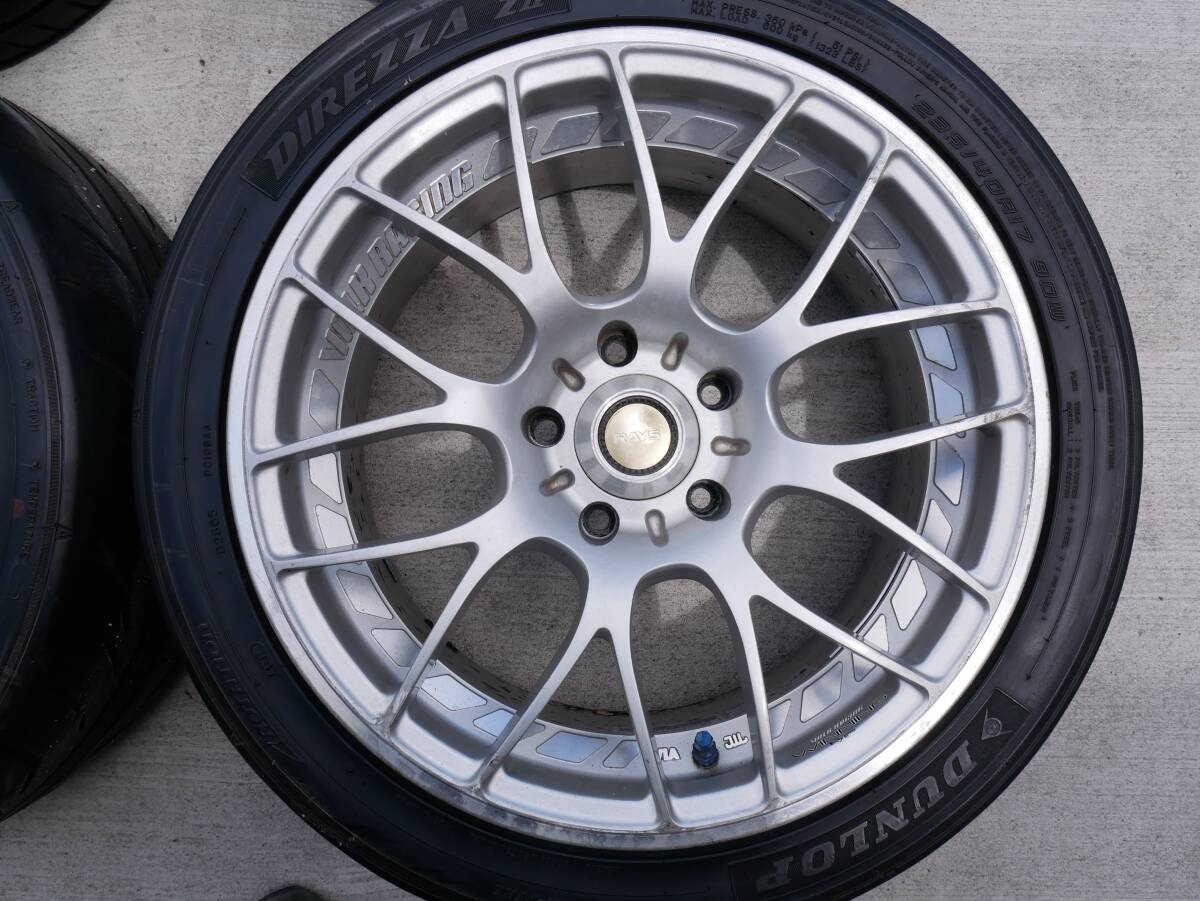 【中古】RAYS VOLK RACING 17x8.0J PCD114.3 インセット32_画像4