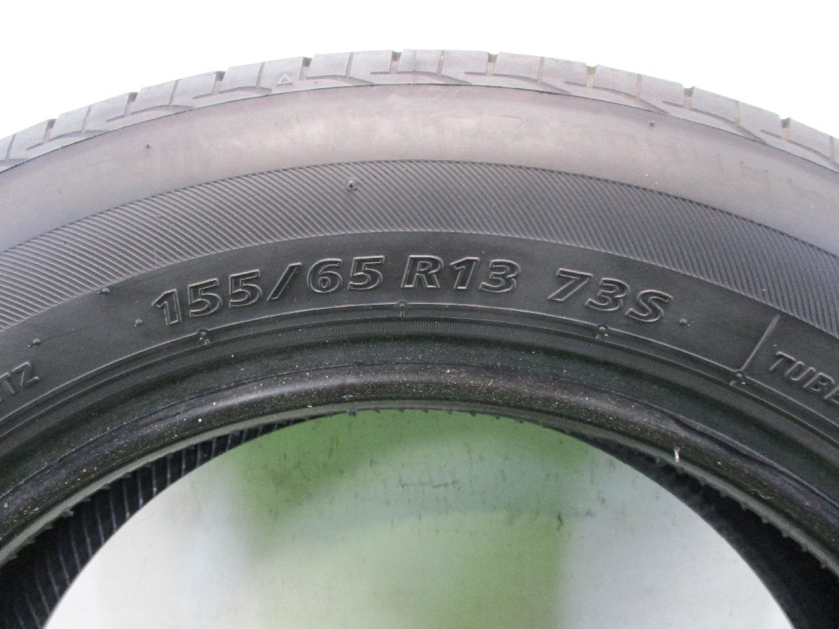 ■中古タイヤ■　155/65R13 73S BRIDGESTONE NEXTRY ECOPIA ワゴンR プレオ ライフ等 夏タイヤ オンロード 軽自動車 激安　送料無料 B521_155/65R13