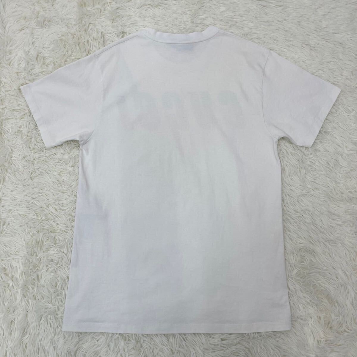 【目黒蓮 ジミン着用】 グッチ GUCCI Tシャツ 19SS 半袖 カットソー ブレード ロゴプリント XS ホワイト 白 レッド グリーン メンズ 565806_画像2