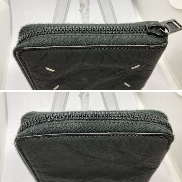 [ used ] beautiful goods Maison Margicla mezzo n Margiela folding purse black accessory equipped 