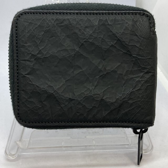 [ used ] beautiful goods Maison Margicla mezzo n Margiela folding purse black accessory equipped 