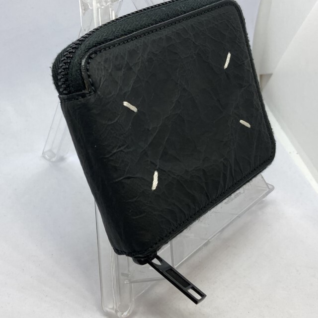 [ used ] beautiful goods Maison Margicla mezzo n Margiela folding purse black accessory equipped 