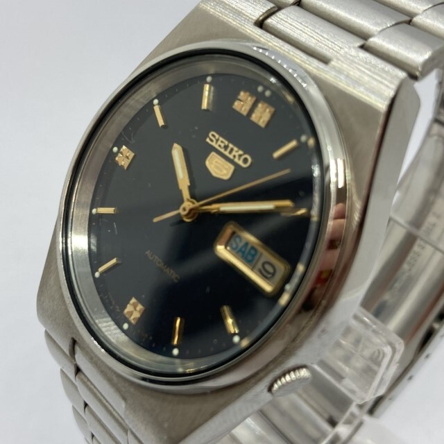 【可動品】セイコー SEIKO セイコー 5 7009-3130 腕時計 自動巻き デイデイト メンズ　アンティーク腕時計　1981,1991年8月に製造_画像3
