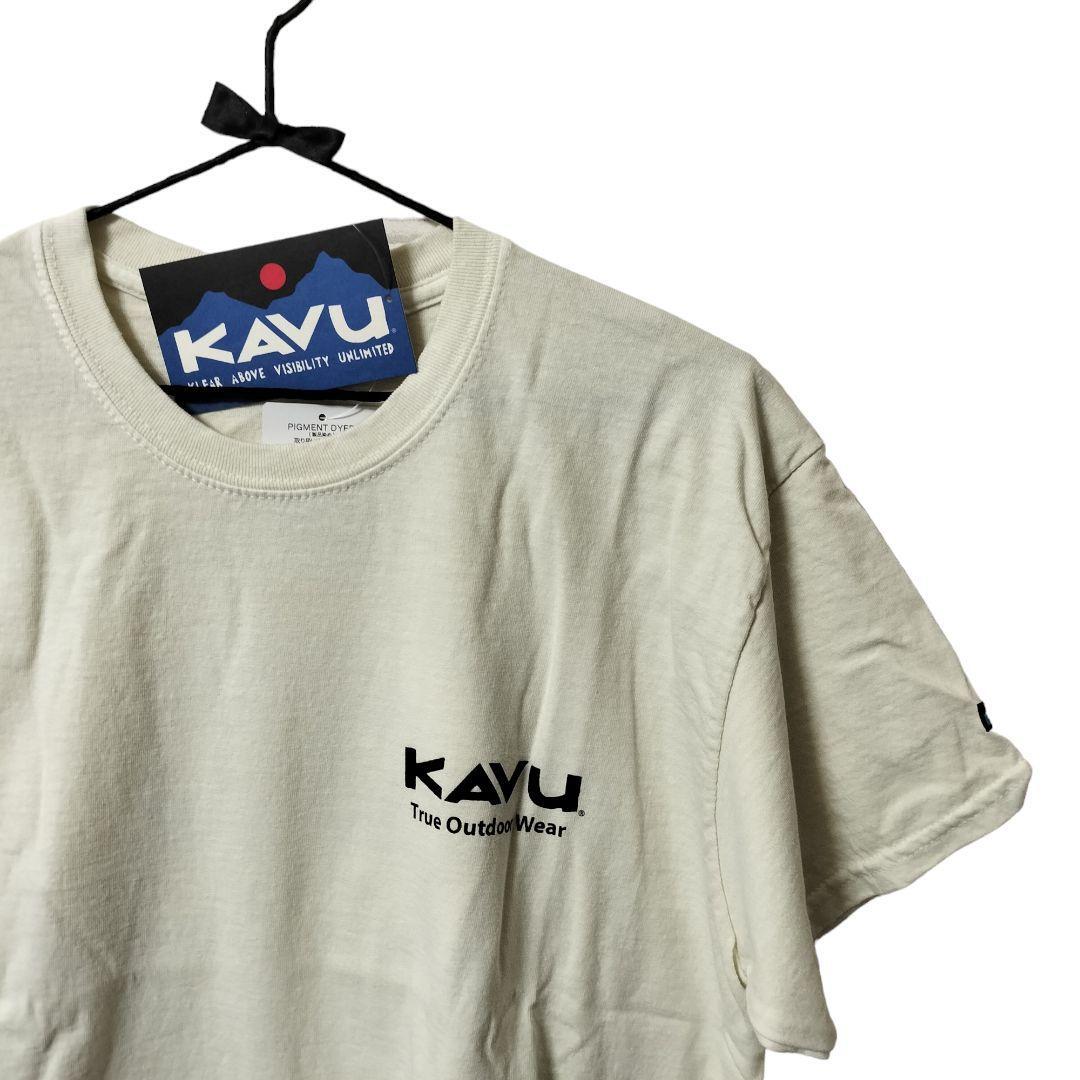 【新品】KAVU Trailhead S/S Tee L アイボリーの画像2