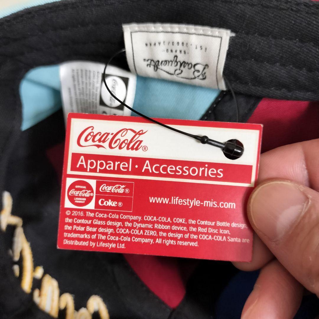 【新品】Coca Cola コカコーラ 5パネル キャップ クレイジーカラー