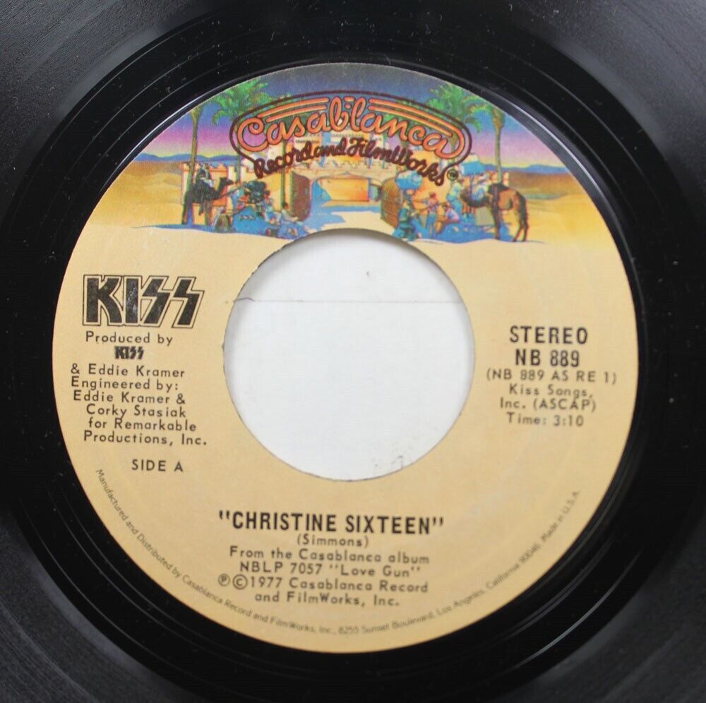 ロック 45 KISS - Christine Sixteen / Shock Me On Casablanca 海外 即決_ロック 45 KISS - Chri 1