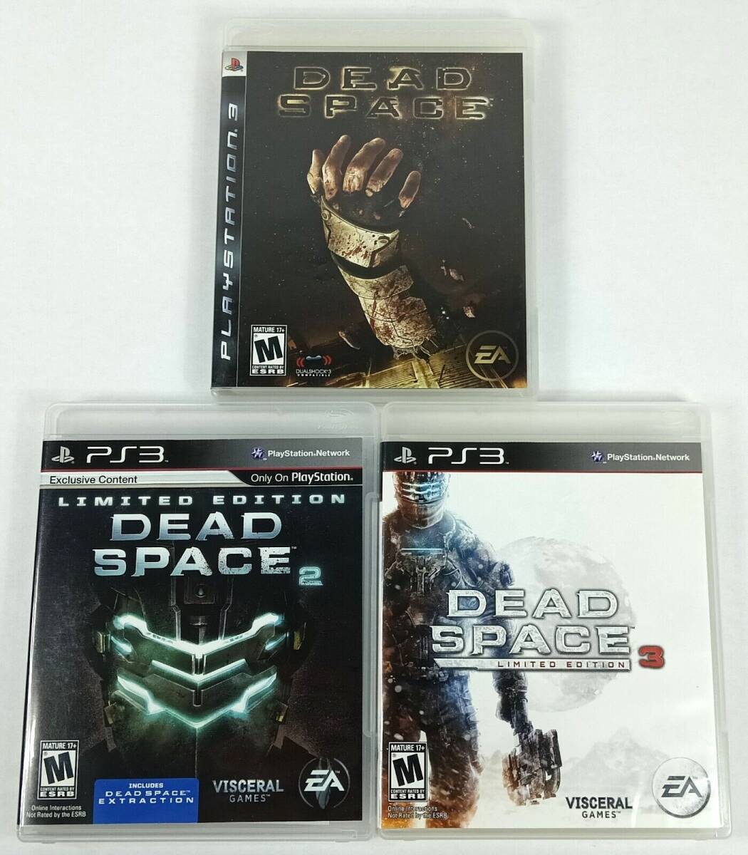 Dead Space 1 2 3 PlayStation 3 PS3 Trilogy Horror Lot Bundle Collection Complete 海外 即決_Dead Space 1 2 3 P 2
