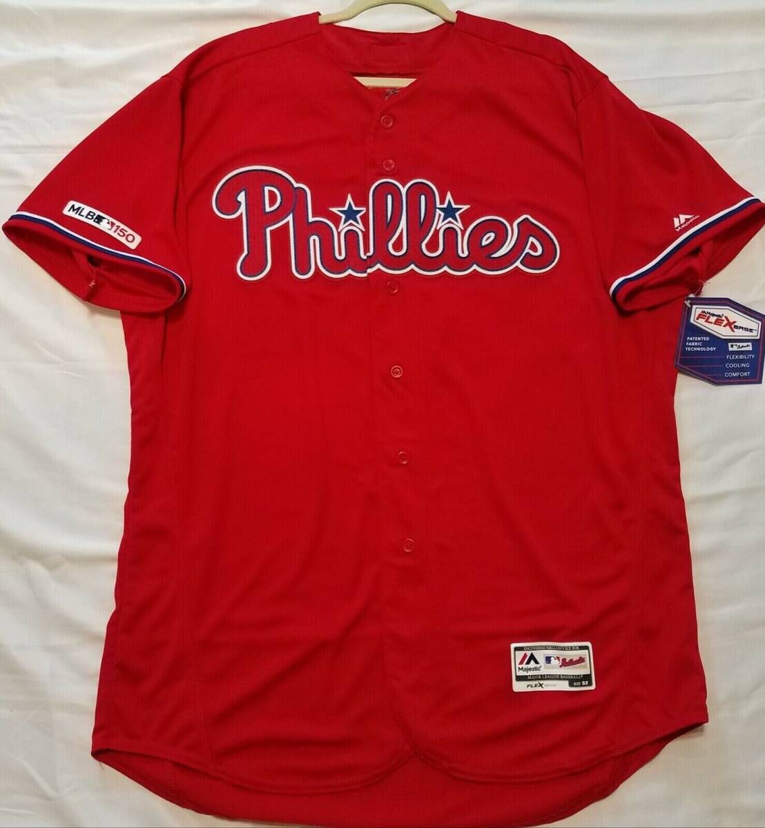 AUTHENTIC MAJESTIC BRYCE HARPER 54 3XL PHILADELPHIA PHILLIES FLEX BASE Jersey 海外 即決_AUTHENTIC MAJESTIC 3