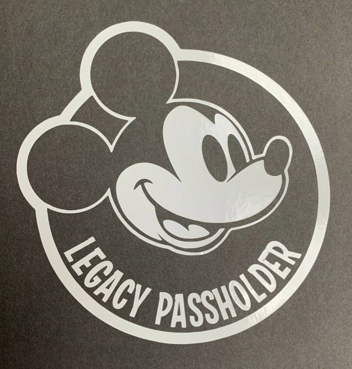 Disneyland Mickey Mouse Legacy Passholder Annual Passholder Vinyl Car Decal 海外 即決_Disneyland Mickey 1