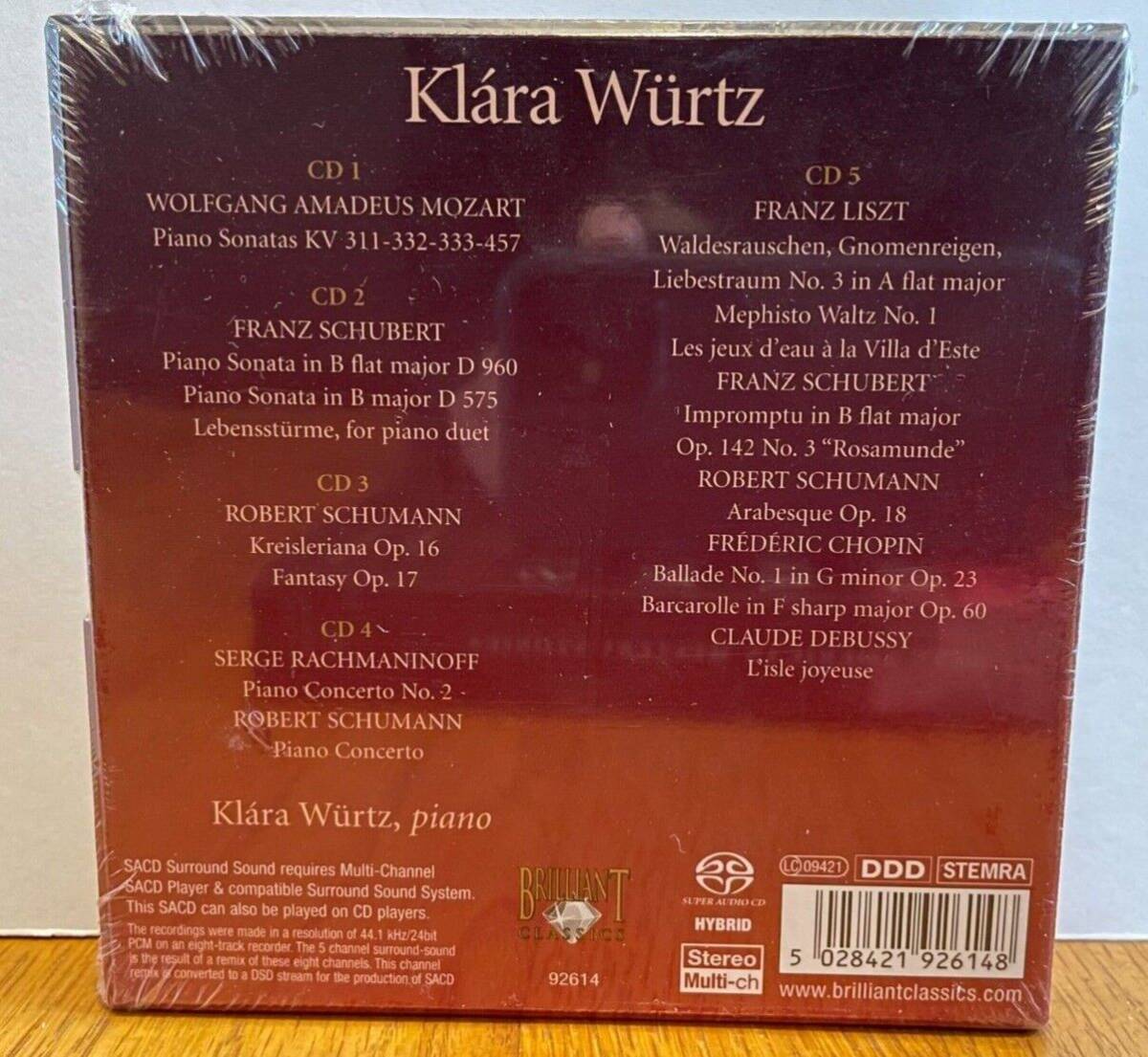 Piano Works - Klara Wrtz - Brilliant Classics 5 SACD Set, SEALED 海外 即決_Piano Works - Klar 2