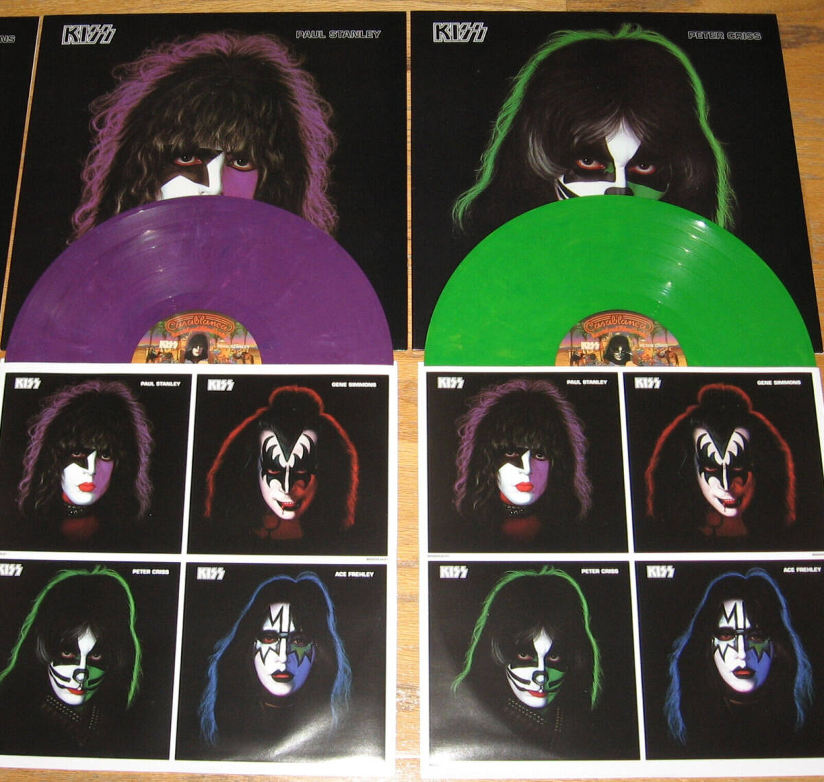 KISS Solo Albums 40th Anniversary Box Set COLOレッド / バイナル 180g + Posters + Slipmat 海外 即決_KISS Solo Albums 4 5