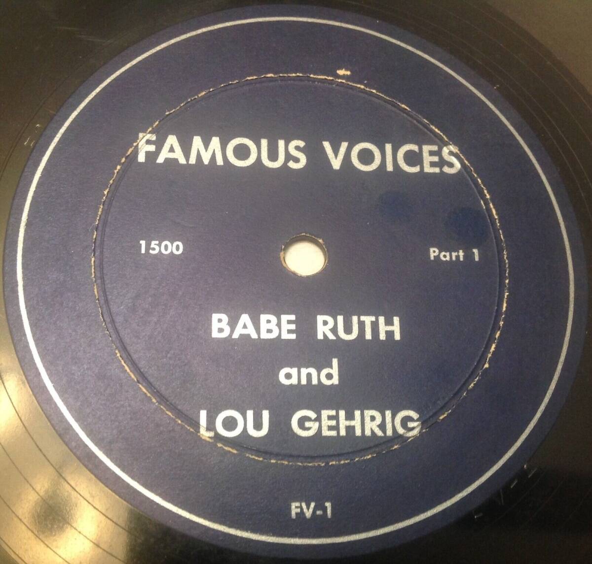 BABE RUTH LOU GEHRIG Home Run Twins 78 RPM FAMOUS VOICES 海外 即決_BABE RUTH LOU GEHR 5