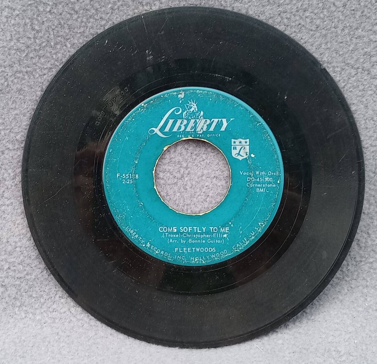 Fleetwoods: I Care So Much / Come Softly To Me (Liberty) - 7" 45 RPM Record 海外 即決_Fleetwoods: I Care 2