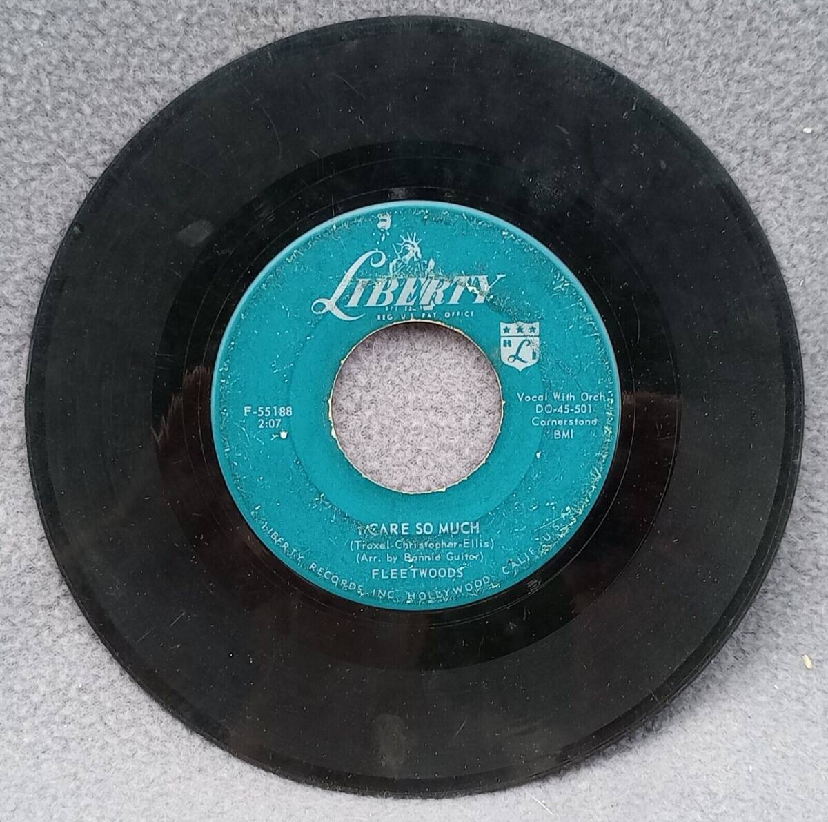 Fleetwoods: I Care So Much / Come Softly To Me (Liberty) - 7" 45 RPM Record 海外 即決_Fleetwoods: I Care 1