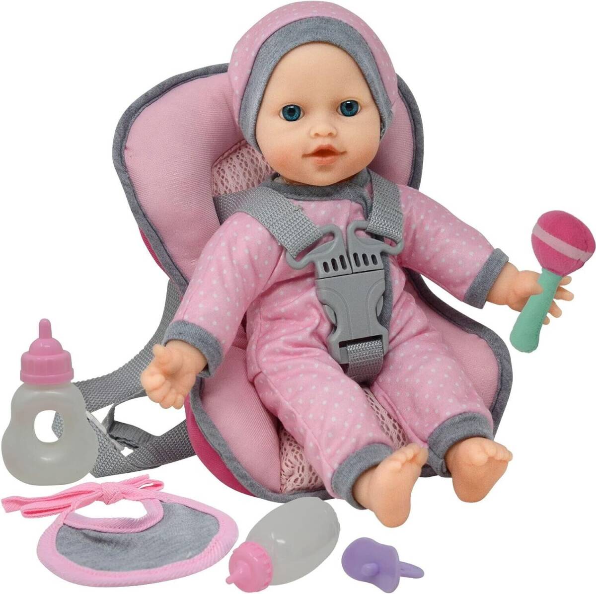 The New York Doll Play Set, Baby Doll, Car Seat Carrier Backpack - 12 Inch Doll 海外 即決_The New York Doll 1