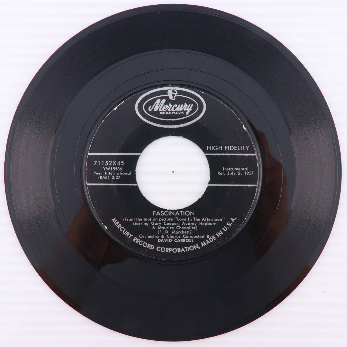 David Carroll Fascination / Swingin' Sweethearts - 1957インチ 45 rpm Record 7インチ1152X45 海外 即決_David Carroll Fa 2