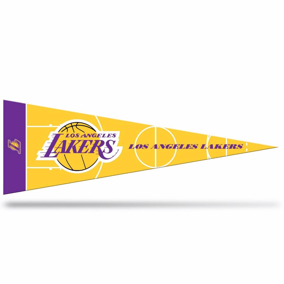 2 Los Angeles Lakers Middleman Pennants. Felt. 14-1/2" x 5". #915/807 海外 即決_2 Los Angeles Lake 1