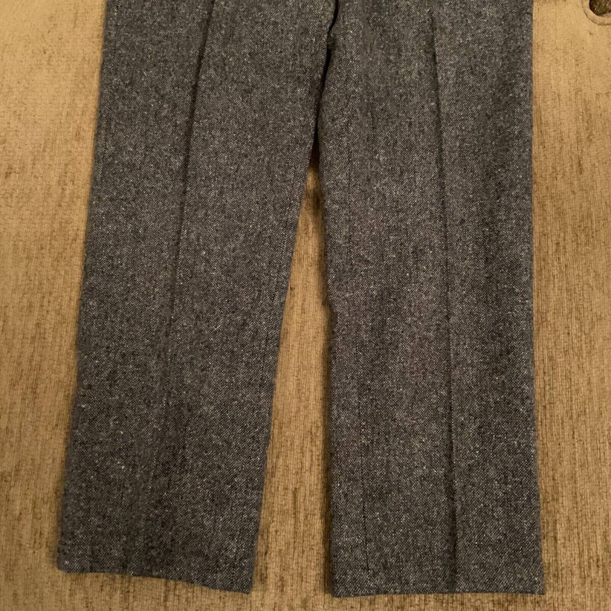 ORVIS Mens Sz 34 Wool Pants Donegal Fleck Tweed Suede Leather Brown Trim VGC 海外 即決_ORVIS Mens Sz 34 W 2