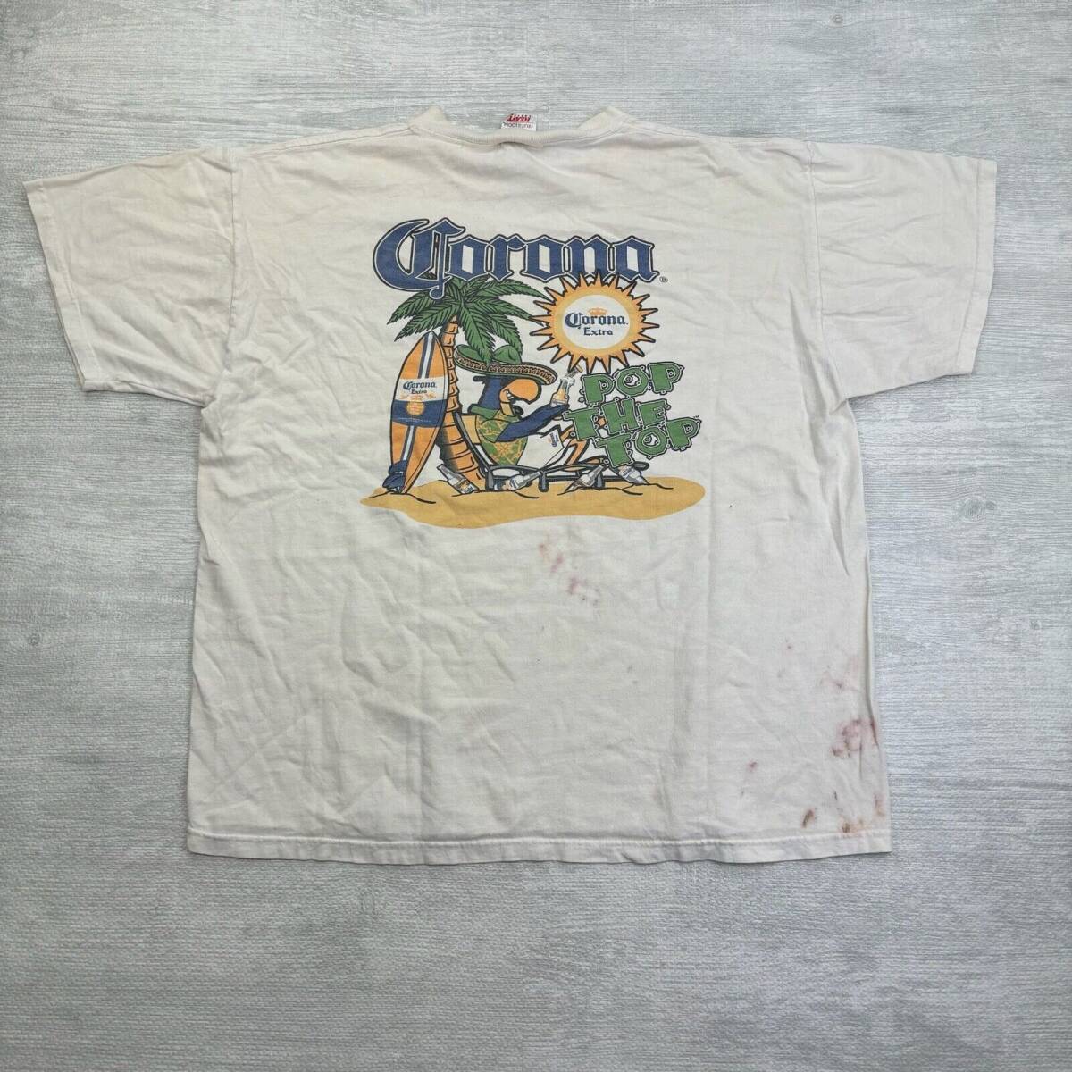 Vintage Corona Shirt Adult XL White Beer Pop The Top Beach Alcohol 海外 即決_Vintage Corona Shi 4