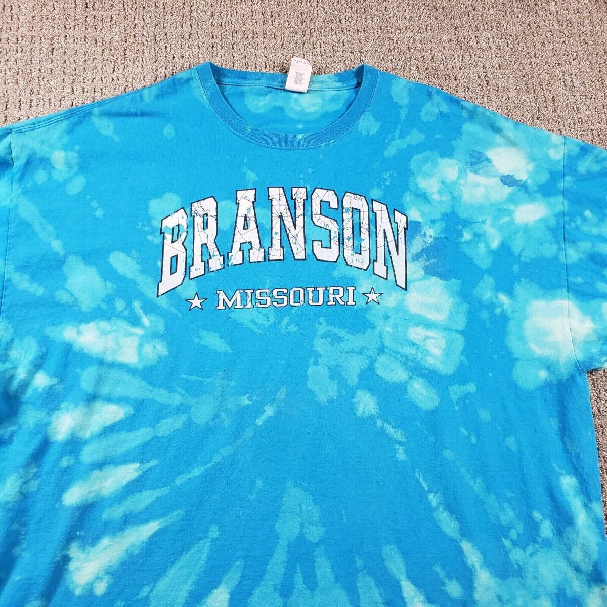 Branson Missouri Shirt Mens 4XL Blue Tie Dye Vintage 海外 即決_Branson Missouri S 2