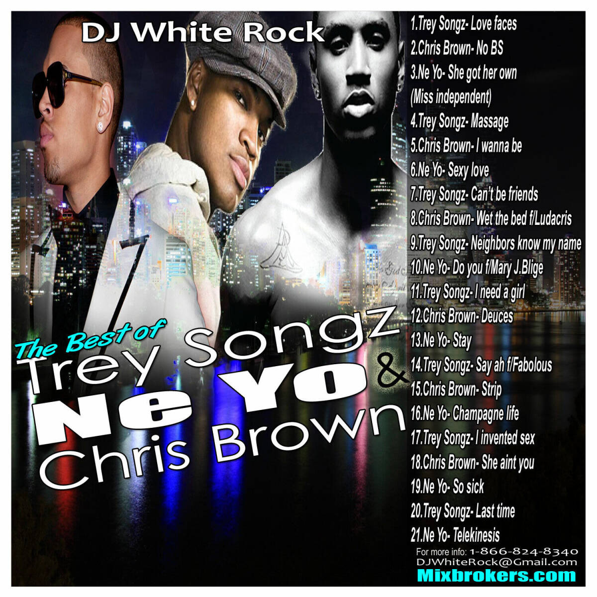 DJ White Rock Best of Trey Songz, Ne-Yo & Chris Brown 海外 即決_DJ White Rock Best 1