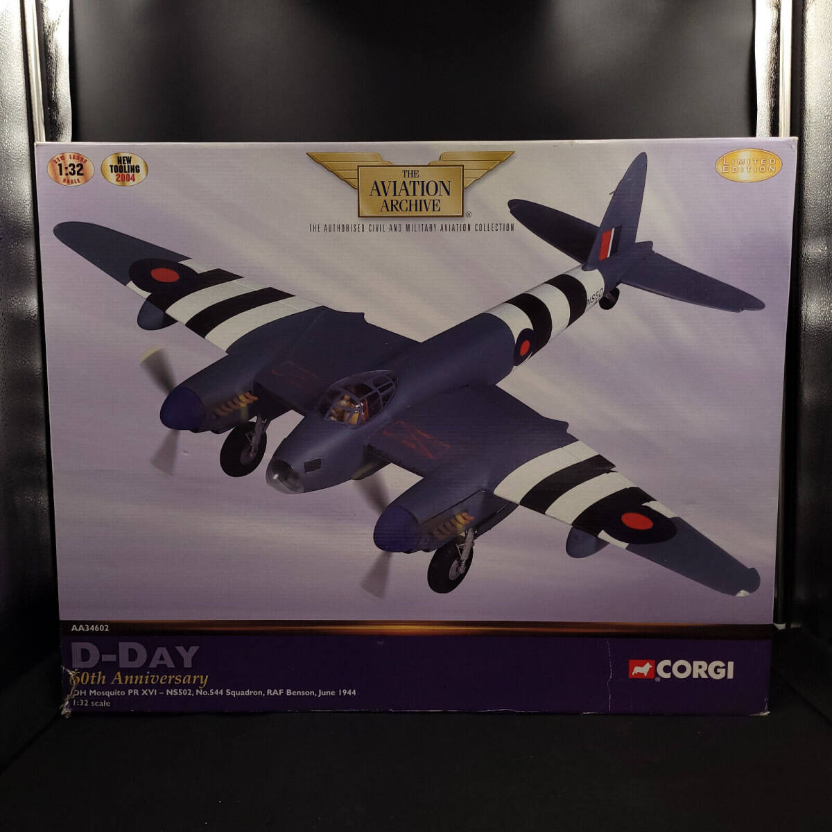 Corgi 1/32 Limited Edition D-Day DH Mosquito PR XVI RAF Benson 1944 AA34602 海外 即決_Corgi 1/32 Limited 1