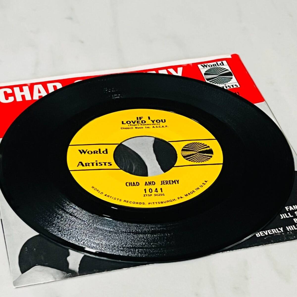 Chad & Jeremy - 45rpm Single Record - If I Love /d You / Donna, Donna 海外 即決_Chad & Jeremy - 4 2