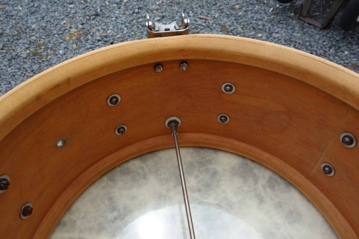 LUDWIG SOLID MAPLE SNARE~DRUM~VINTAGE~c1930's~WITH SNARES~ 海外 即決_LUDWIG SOLID MAPLE 4