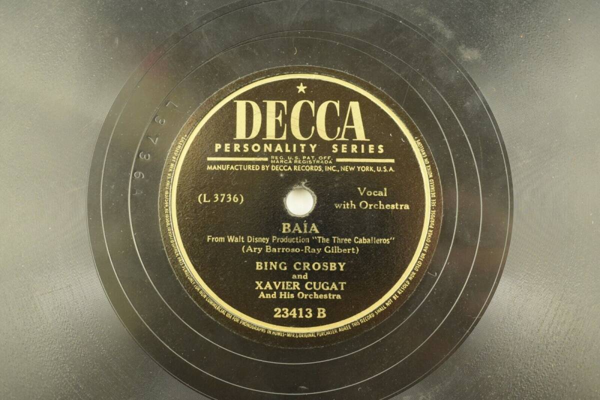 Bing Crosby From Walt Disney - ジャズ 78 RPM - You Belong To My Heart Z12 海外 即決_Bing Crosby From W 2