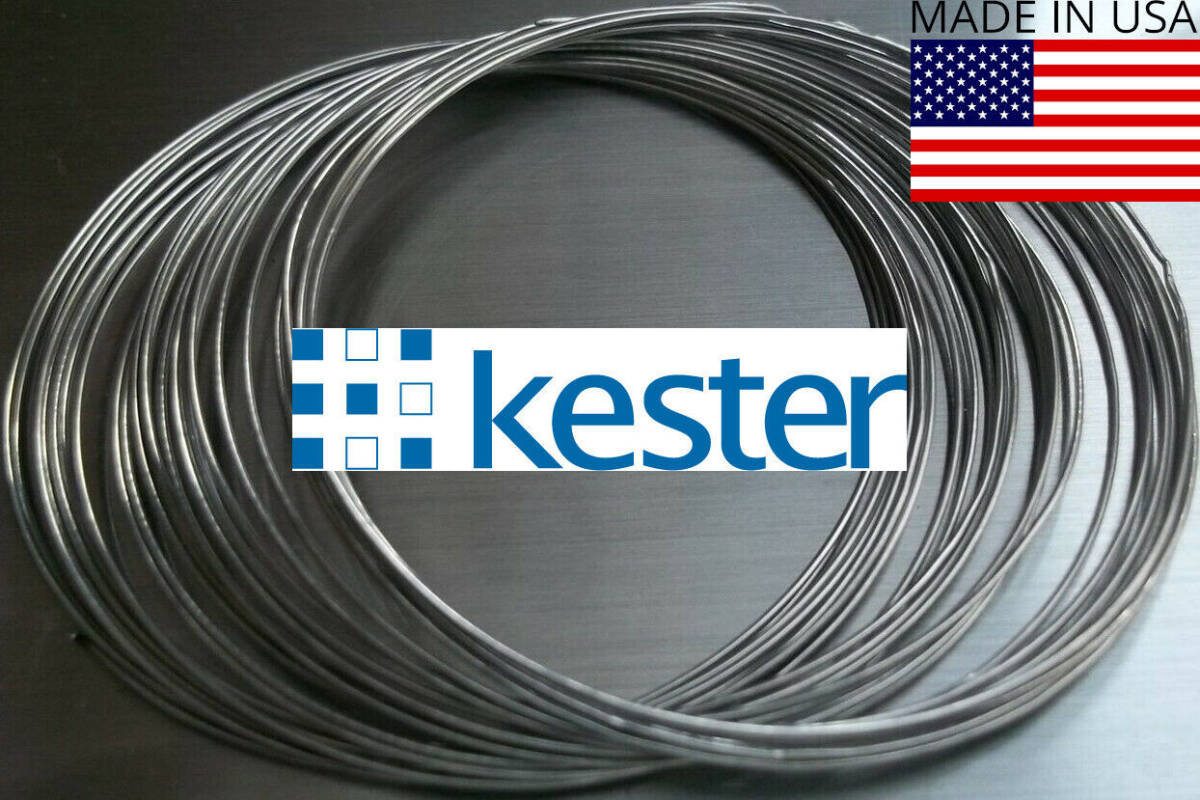 ORIGINAL KESTER 3% SILVER .025" .6mm Soldering Wire HIFI-AUDIO LEAD-FREE 3 FEET 海外 即決_ORIGINAL KESTER 3 1